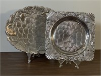 Arthur Court Seashell Motif Aluminum Platters