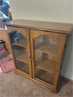Glass front display cabinet 34" x 42"