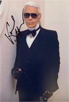 Autograph COA Karl Lagerfeld Photo