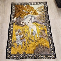Vintage Wall Tapestry Unicorn