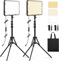 Obeamiu 2 Pack LED Video Light Kit with 63''