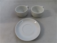 Yedio Porcelain 8 oz Coffee Cups with Saucers and