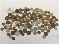 Dozens of Vintage Antique Foreign Coins