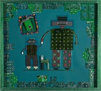 "Our Crazy Neighbor" 19.5x21.5 Circuit board/micro