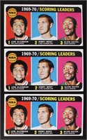 1970 Topps Basketball, 3- LL #1  Exc cond.