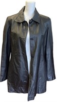 Ladies Black Leather Jacket