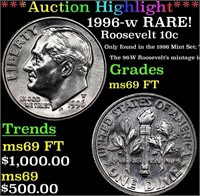 ***Auction Highlight*** 1996-w Roosevelt Dime RARE