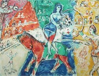 MARC CHAGALL Circus Horse and Rider Litho