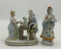 Figurines, Man/Woman at Piano & Lady