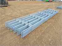 (10) New 6 Bar x 20' Continuous Fence Panels