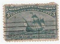 1892 Columbian Exposition 3c US Postage Stamp