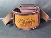 Tomas Ranch Leather Shell Pouch with Belt