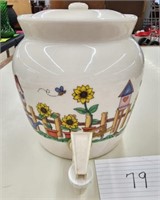 Stoneware Pottery crock lemonade jug