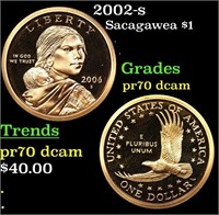 Proof 2002-s Sacagawea Dollar $1 Grades GEM++ Proo