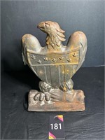 Cast Iron Eagle Door Stop 71/2" W x 3"D x 10"H