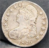 1826 bust half dollar