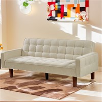 Relyblo 73" Sofa Bed with Adjustable Backrest