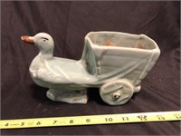 Goose And Cart Planter