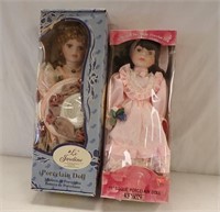 (2) PORCELAIN DOLLS IN ORIGINAL BOXES