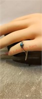 Turquoise sterling silver size 3.5 ring baby