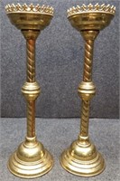 Pair of Church Alter Candleholders