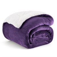 Bedsure Sherpa Fleece Throw Blanket for Couch - Th