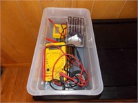 Box of Tools & Volt Meter