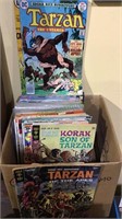 Box lot of comics, many Tarzan, Dakota North, and