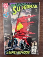 DC Superman #75 1993 Green Letter- Death Of Superm