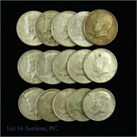 40% Silver Kennedy Half Dollars (15)