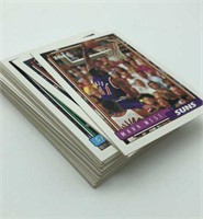 1992 Topps Moses Malone 74, Topps Larry Bird 1,