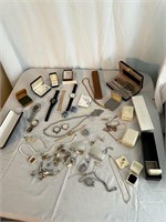 Lot Of Costume Jewelry And Boxes.