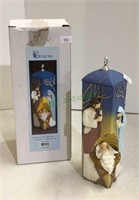 Dicksons resin holy family tea light nativity