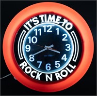 Contemporary Rock N Roll Light Up Clock