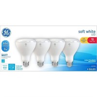 SR1571  GE Soft White LED Light Bulb, 9W 4pk