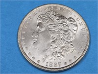 1887 Morgan Silver Dollar   Coin Uncirculated ?