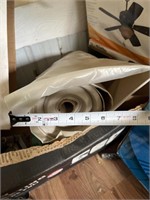 Large roll of thick plastic.