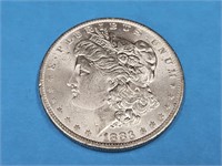 1883 O Morgan Silver Dollar Coin  UNC?