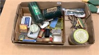 Tin bait boxes, Misc. tackle