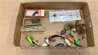 Approx 18 lures & tackle