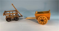 2 Piece Toy Wagons - One is Steiff