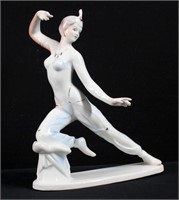 Vintage Kezzel Hollohaza Porcelain Dancer 10" H
