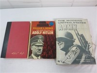 2 WW2 Nazi Hardcover Books & Modern United States