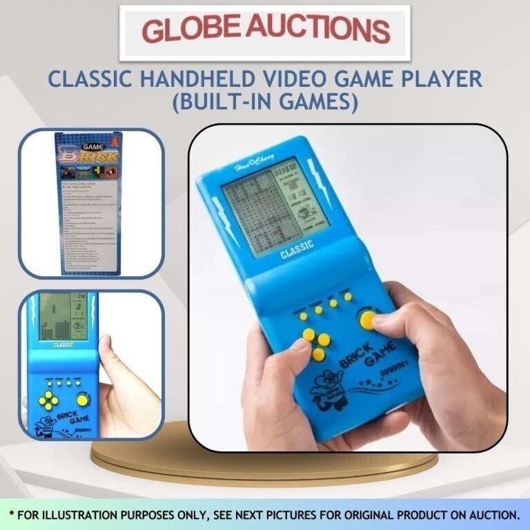 CLASSIC HANDHELD VIDEO GAME PLAYER(BUILT-IN GAMES)