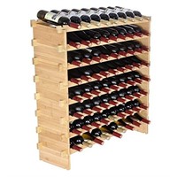 VEVOR 72 Bottle Stackable Modular Wine Rack, 8-Tie