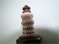 Antique Firestone Polonium E-40-F Pink Spark Plug