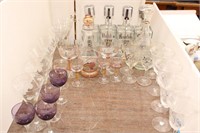 Liquor Decanters, Crystal Wine Glasses, Wine