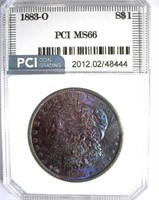 1883-O Morgan PCI MS-66 Excellent Toning