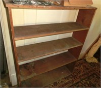 rough pine book shelf