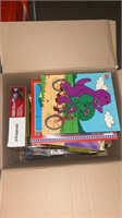 Box lot of children games and puzzles